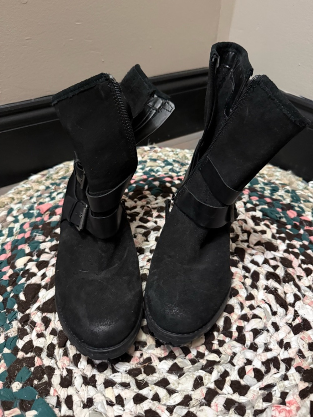 Clark’s Black Women's Mid-Calf Zipper Boot